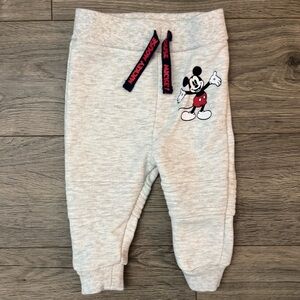 Disney Primark Mickey Mouse Light Gray Joggers Sweatpants